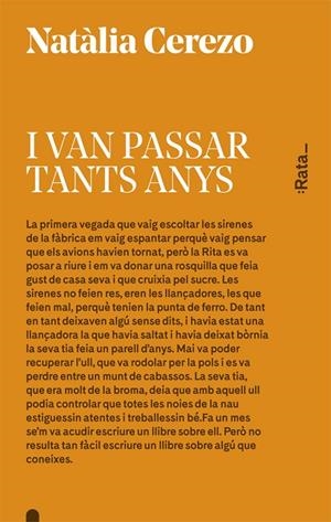 I van passar tants anys | 9788416738045 | Cerezo, Natàlia