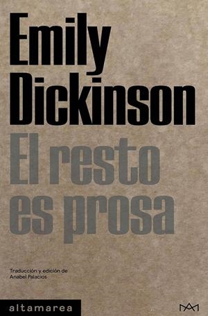 El resto es prosa | 9788419583192 | Dickinson, Emily