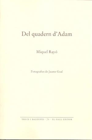 Del quadern d'Adam | 9788419321145 | Rayó, Miquel