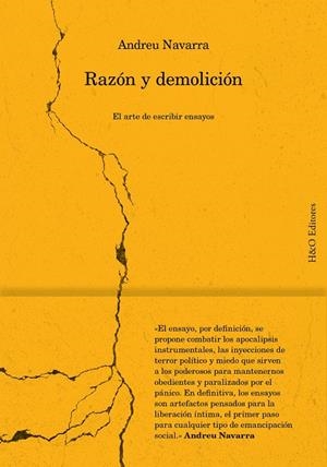 Razón y demolición | 9788412884845 | Navarra, Andreu