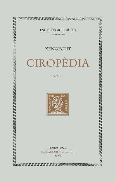 Ciropèdia, vol. II (llibres II-IV) | 9788472258884 | Xenofont