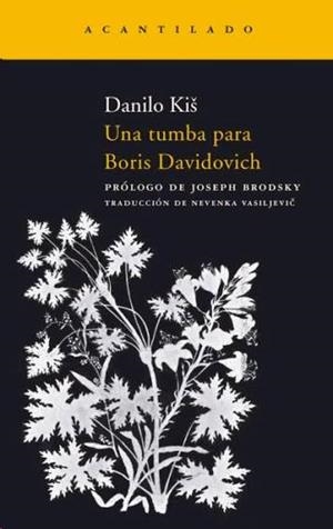 Una tumba para Boris Davidovich | 9788492649587 | Kis, Danilo